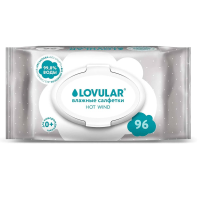 Салфетки влажные 96 шт Lovular 429762 1